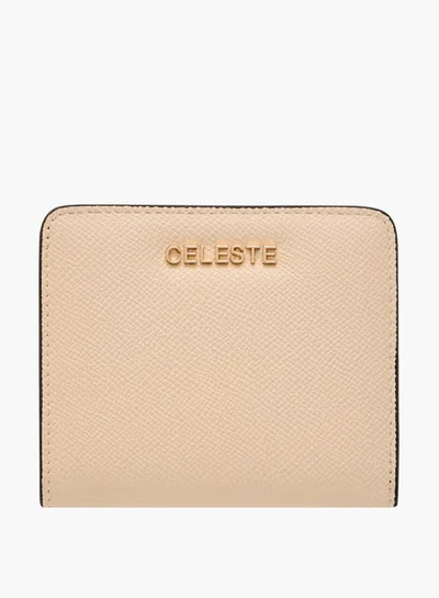 Celeste Women Textured Wallet with Button Closure