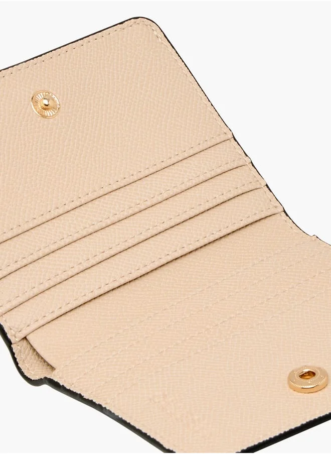 سيليست Women Textured Wallet with Button Closure