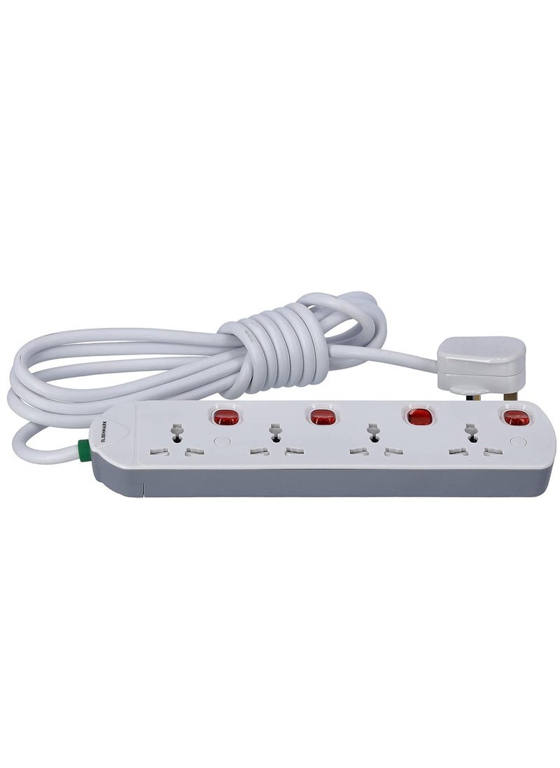 Olsenmark - Olsenmark 4-Way Multi-Switch Extension with Universal Socket - Image 1