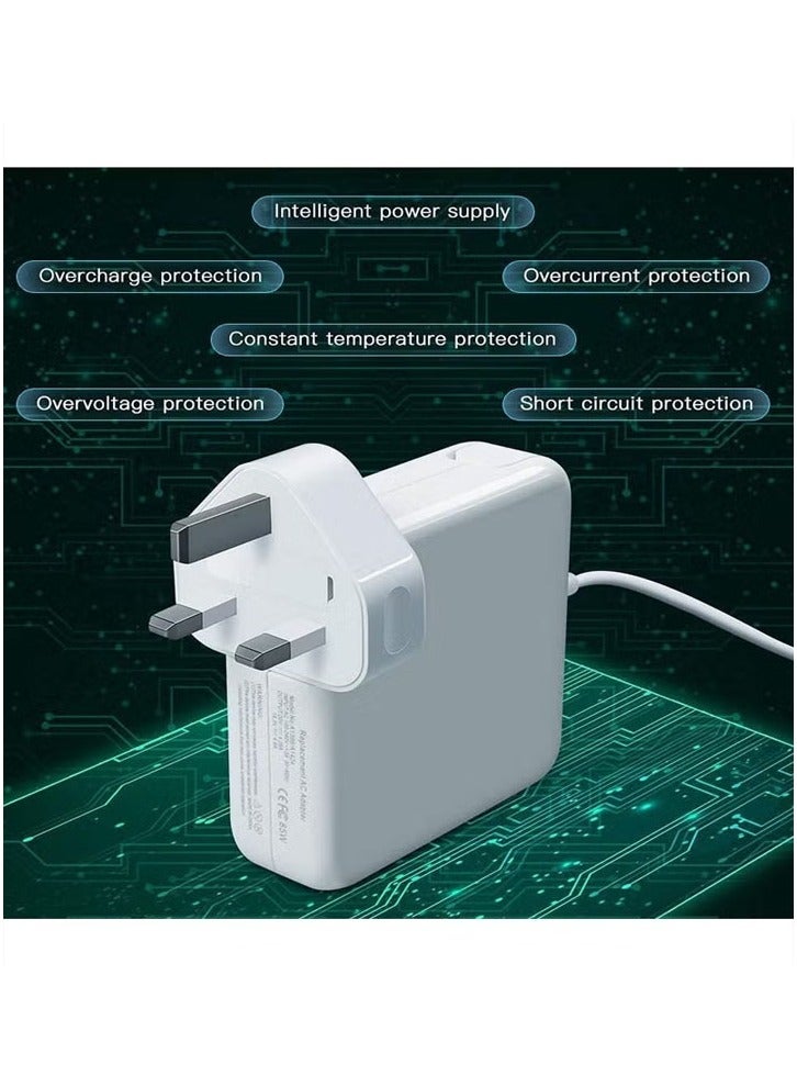 Compatible With Mac Book Air Charger,Replacement 85W T-Tip power adapter Connector PD Power Delivery Fast Charging,Mains Adapter Plug for Mac Book 11 13 inch - Image 3