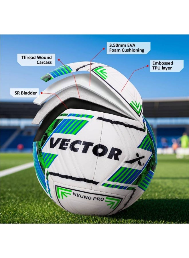 Vector X VECTOR X Premium Neuno Pro TPU 3D Embossed Machine Stitched Football - Size: 5  (Standard, Pack of 1) - Image 2