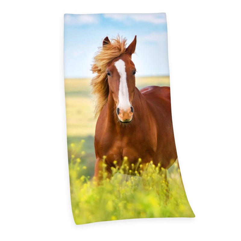 Herding Young Collection Bath Towel HorseMotif 150 x 75 cm Cotton Multicoloured