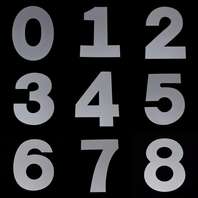 Ayatis Choco 08 Number Cake Stencils Flat Plastic Templates Cutting Number Mold 12 Inch Numerical Stencils for DIY Numbers CakesCookies - Image 2
