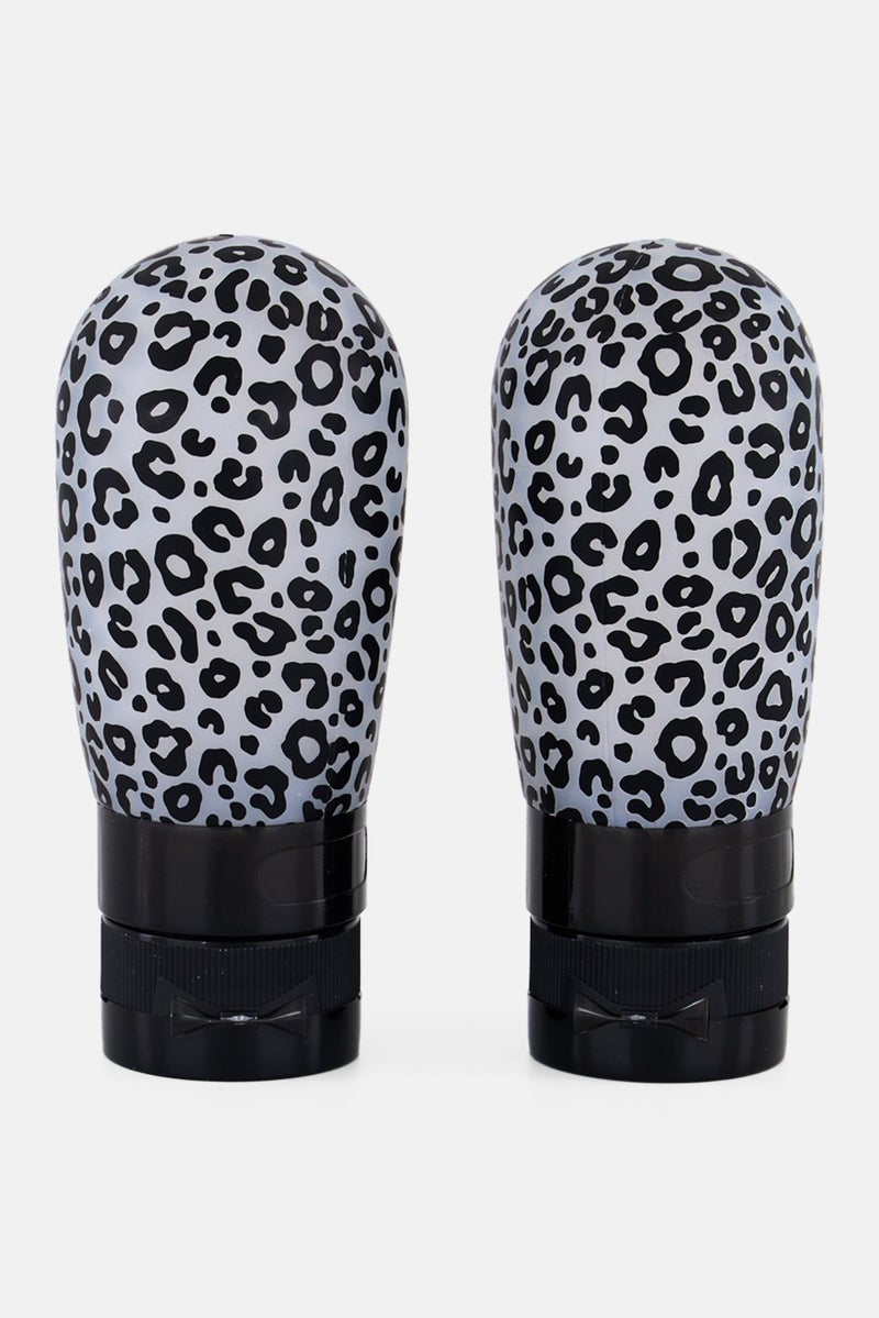 Miamica 2 Pieces Silicone Bottle 89 Ml, Black - Image 3