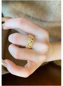 GOLDMAX 21k Gold Plated Ring For Women One Size  - Image 1