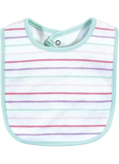 hudson baby Hudson Baby Unisex Baby Cotton Bibs, Glitter Unicorn, One Size  - Image 4
