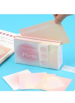 Y&D 204 Pcs Multi-Function Revision Flash Cards Set Index Crads Blank Record Memo with 128 Tabs and 24 Stickers for School Office Learning Pink  - Image 4