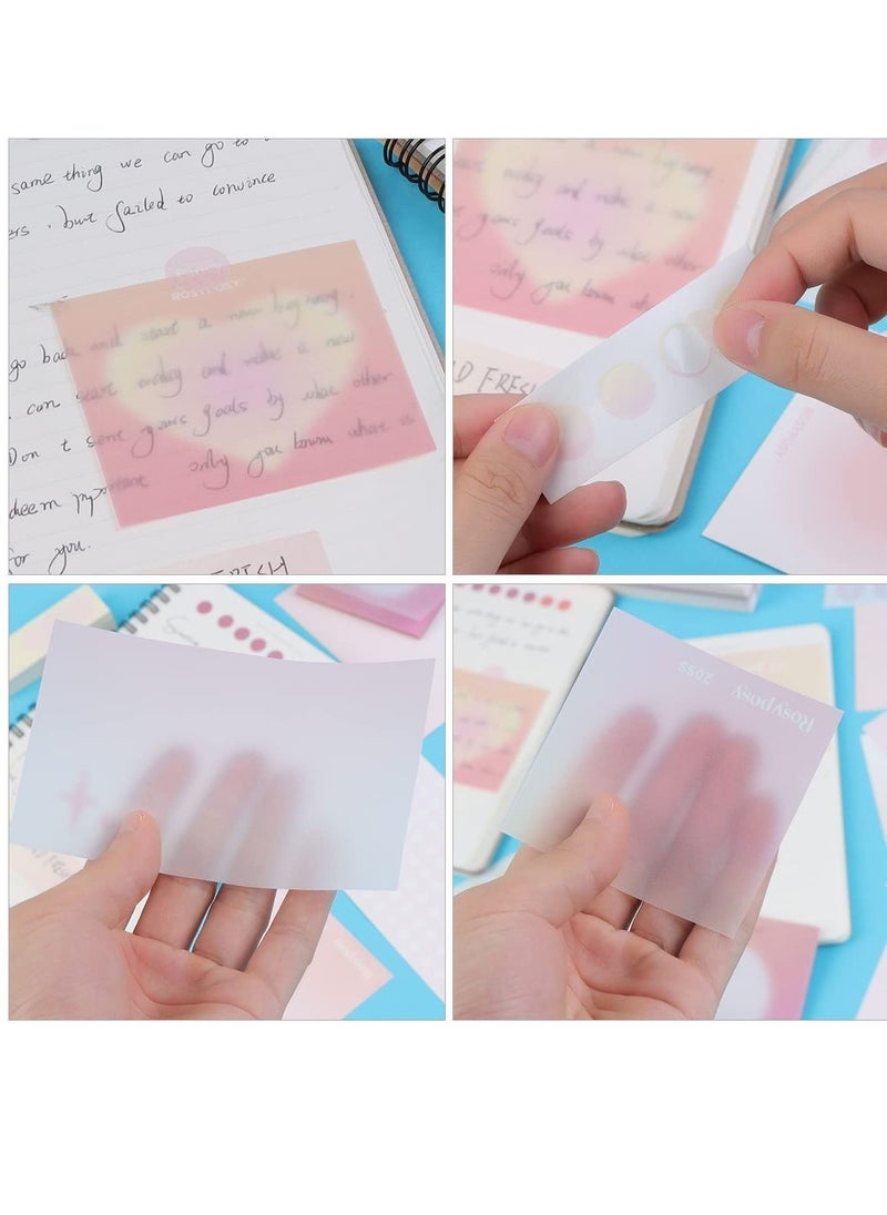 Y&D - 204 Pcs Multi-Function Revision Flash Cards Set Index Crads Blank Record Memo with 128 Tabs and 24 Stickers for School Office Learning Pink - Image 1