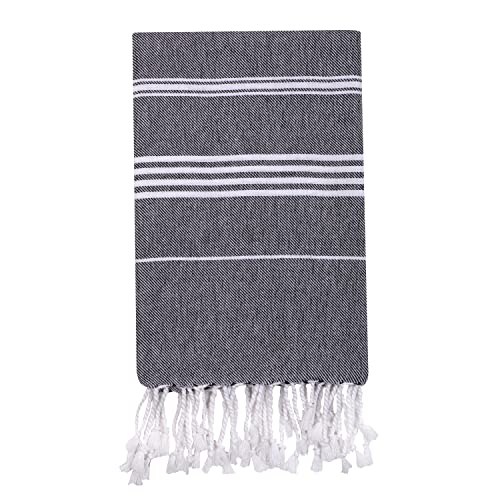 HABER Extra Large 100% Cotton Bath Towel, Size 94 X 178 cm, Quick Absorption and Faster Drying Towel – Ideal for Bath, Beach, Travel, Pool, Yoga (Pack of 1, XL Size, Grey) - Image 1