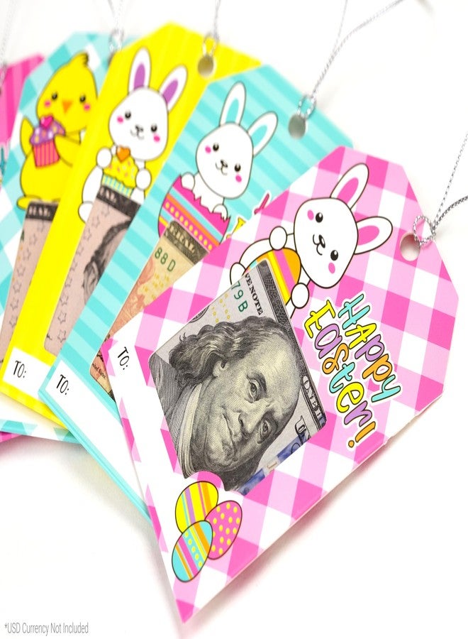 ZipGifts Zip-Open Money Holder Ornaments/Tags w/Clear Plastic Windows & Hang Strings - Easter | Cash & Gift Card | 6 Pack - Image 2
