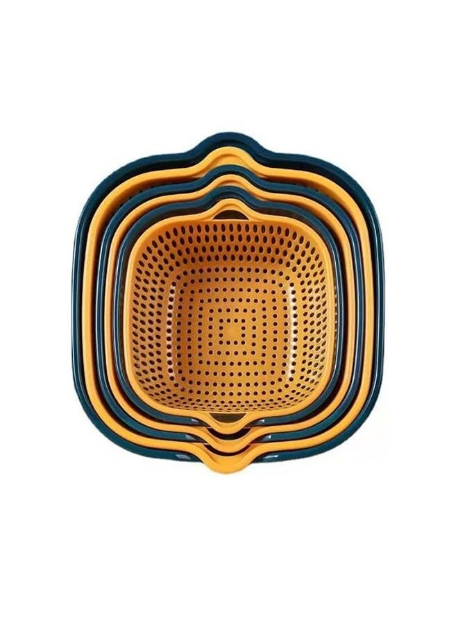 Arabest Colander Strainer Drainer for Food Drain Bowl Set Best Kitchen Accessories for Fruit Veggies Rice Pasta Straining Strainer-6pcs  - Image 2