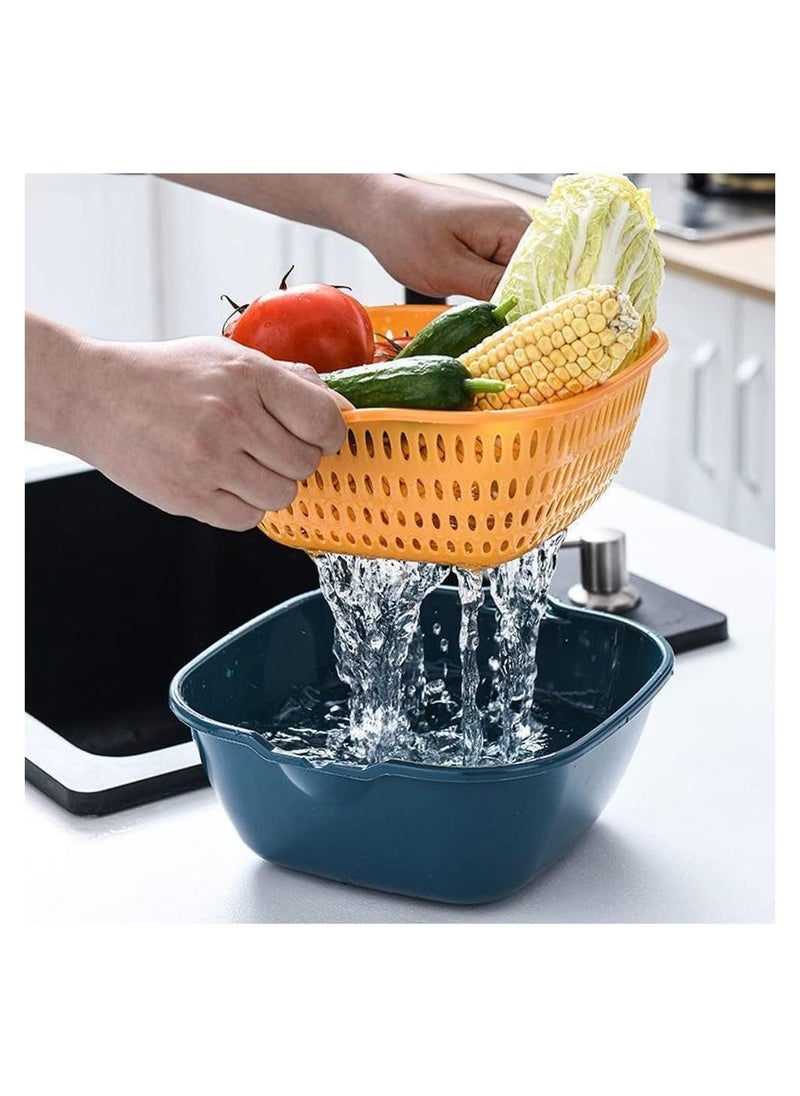 Arabest Colander Strainer Drainer for Food Drain Bowl Set Best Kitchen Accessories for Fruit Veggies Rice Pasta Straining Strainer-6pcs  - Image 4