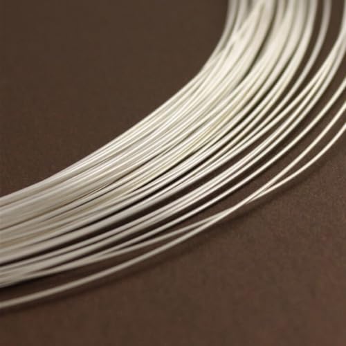 Adabele 5 Feet Authentic Sterling Silver Jewelry Wire Half Hard Round Beading Wire (0.5mm/24 Gauge) Hypoallergenic Nickel Free for DIY Craft Jewelry Making SS282-0.5 - Image 4