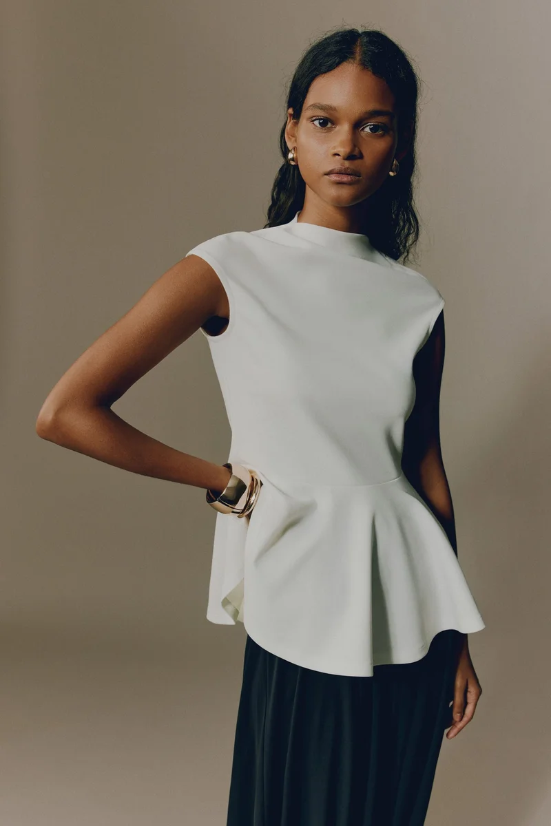 H&M Ponte di Roma peplum top