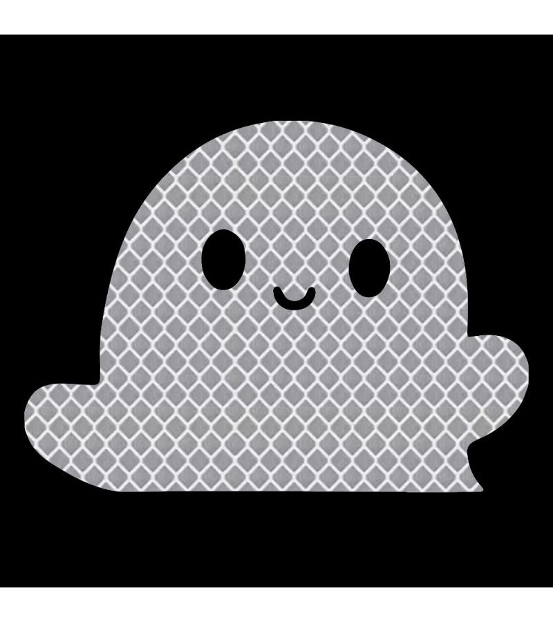 Orange Ghost Pattern Car Door Warning Reflective Stickers For All Cars Motorcycles - Image 4