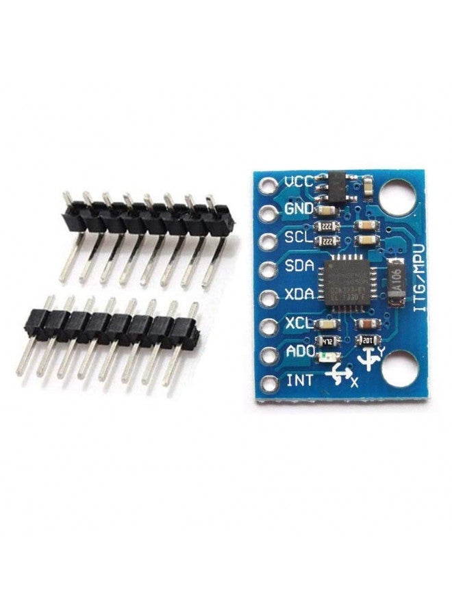 HiLetgo 3pcs GY-521 MPU-6050 MPU6050 3 Axis Accelerometer Gyroscope Module 6 DOF 6-axis Accelerometer Gyroscope Sensor Module 16 Bit AD Converter Data Output IIC I2C for Arduino