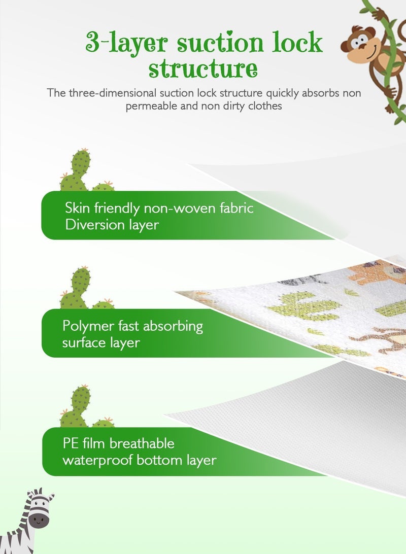 URbazaar 40-Pcs Disposable Baby Bibs for Feeding Drooling – Travel Bibs for Baby  Absorbent + Leakproof Disposable Bibs Baby - Image 3