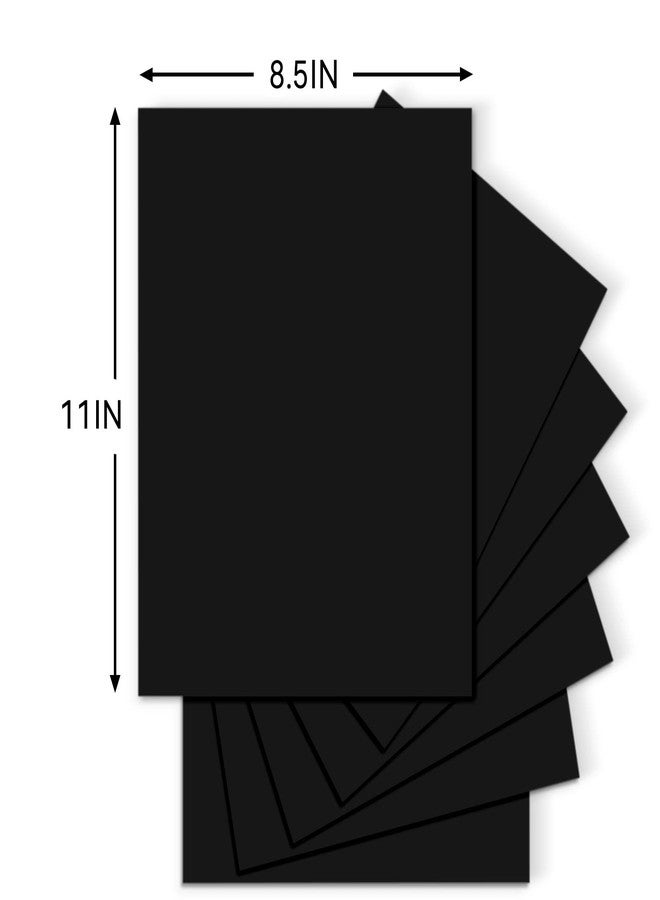 Bonmiy 25Sheets Black Cardstock Paper, 8.5 x 11 Card stock for Cricut… - Image 3