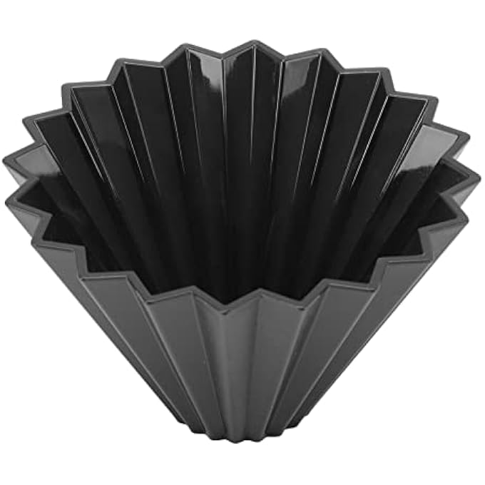 MXGZ Pour Over Coffee Dripper Reusable Portable Resin Coffee Filter With Origami Cone Design Smooth Drip Coffee Brewing Filter Cone Coffee Filter Holder For Camping Office - Image 1