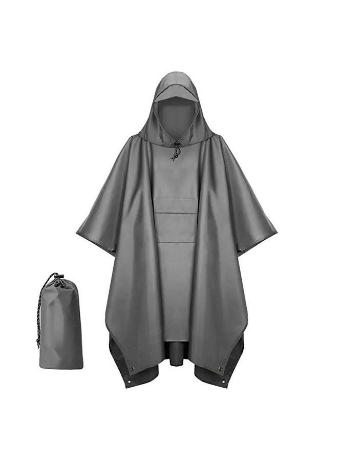 Arabest - Waterproof Poncho Adult, Lightweight Reusable Rain Poncho Adult Waterproof for Outdoor Hiking Camping Cycling Traveling Waterproof Raincoat with Emergency Grommet Corners - Image 1