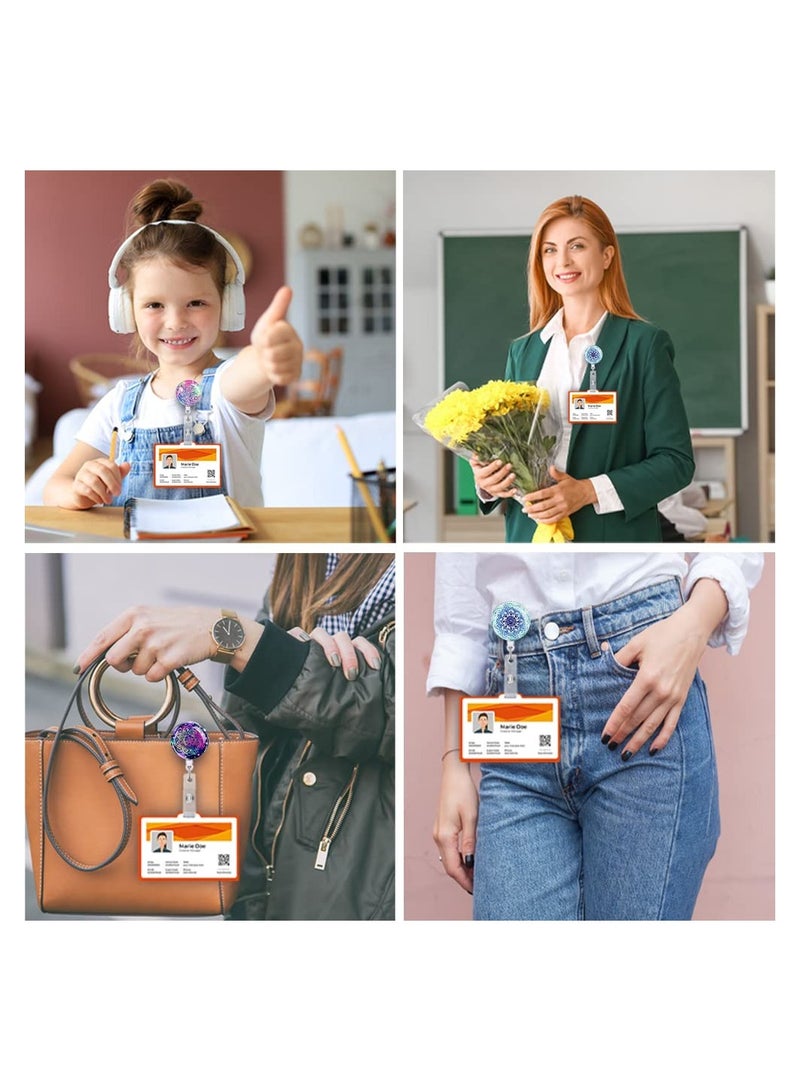 Zikra 3-Pack Retractable Badge Reel Holders for Nurses and Office Workers - Clip-On ID Badge Holders for Doctors and Healthcare Professionals - Image 3