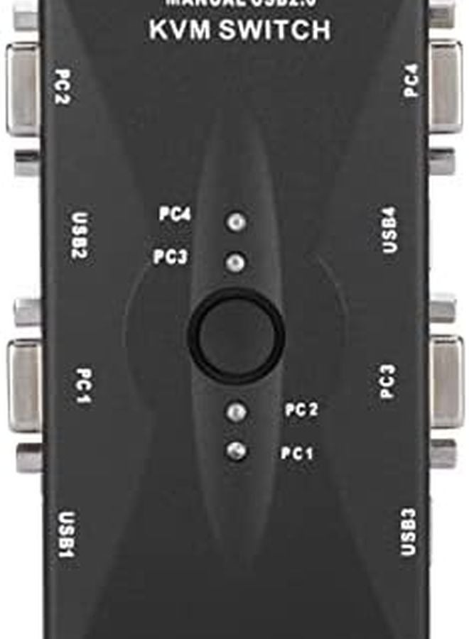 4 Port USB KVM Switch with SVGA VGA DisplayPort for Multi Computer Monitor Connectivity - Image 4