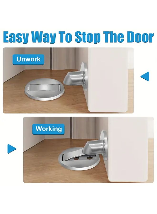 3pcs Magnetic Door Stopper Automatic Latch Lock Pin Prevents Slamming Fits Under 15mm No Drilling - Image 3