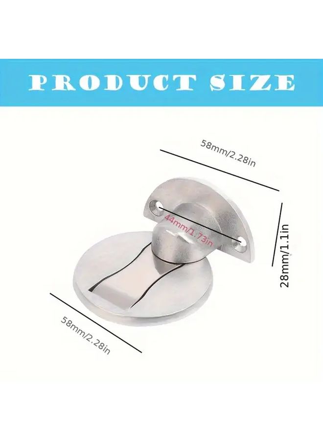 3pcs Magnetic Door Stopper Automatic Latch Lock Pin Prevents Slamming Fits Under 15mm No Drilling - Image 2