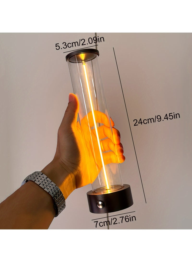 ارواق مصباح طاولة لاسلكي حديث قابل لإعادة الشحن يعمل باللمس مع قاعدة ألمنيوم وإضاءة قابلة للتعتيم لغرفة النوم أو المعيشة أو المكتب أو المطبخ - Image 4