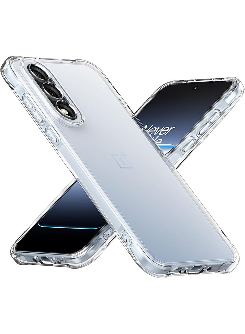 Case Up حافظة شفافة متوافقة مع OnePlus Nord 5، غلاف هاتف TPU يمتص الصدمات، ناعم ومرن وواضح كريستالي - Image 1