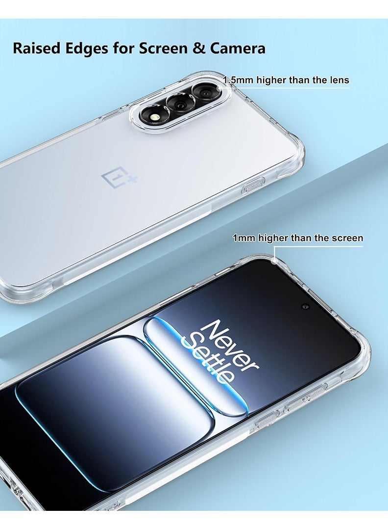 Case Up حافظة شفافة متوافقة مع OnePlus Nord 5، غلاف هاتف TPU يمتص الصدمات، ناعم ومرن وواضح كريستالي - Image 3