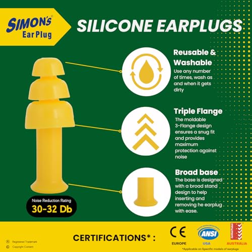 Simon's Studywell Earplugs (3 Pairs Foam, 1 Pairs Silicone Earplugs) - Image 4
