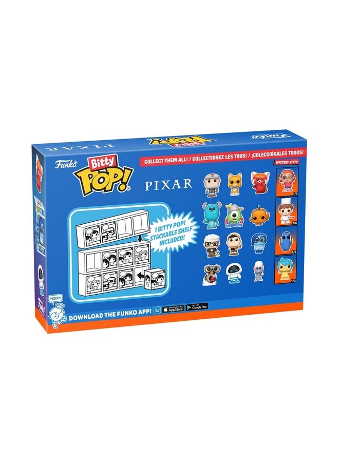 Funko Funko Pop Bitty: Pixar Mini Collectible Toys 4-Pack - Wall-E, EVE, Remy, & Mystery Chase Figure - (Styles May Vary) and A Surprise Mystery Mini Figure - 0.9 Inch (2.2 Cm) - Pixar Collection  - Image 3