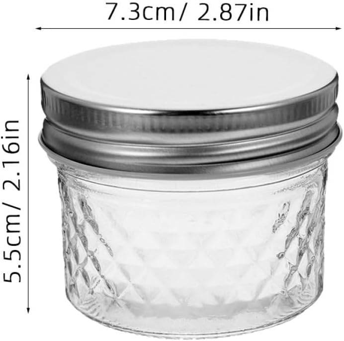 Glass Jam Jars with Lids 120ml Small Airtight Storage Jars Household Containers for Kitchen Canning and Honey - Image 2