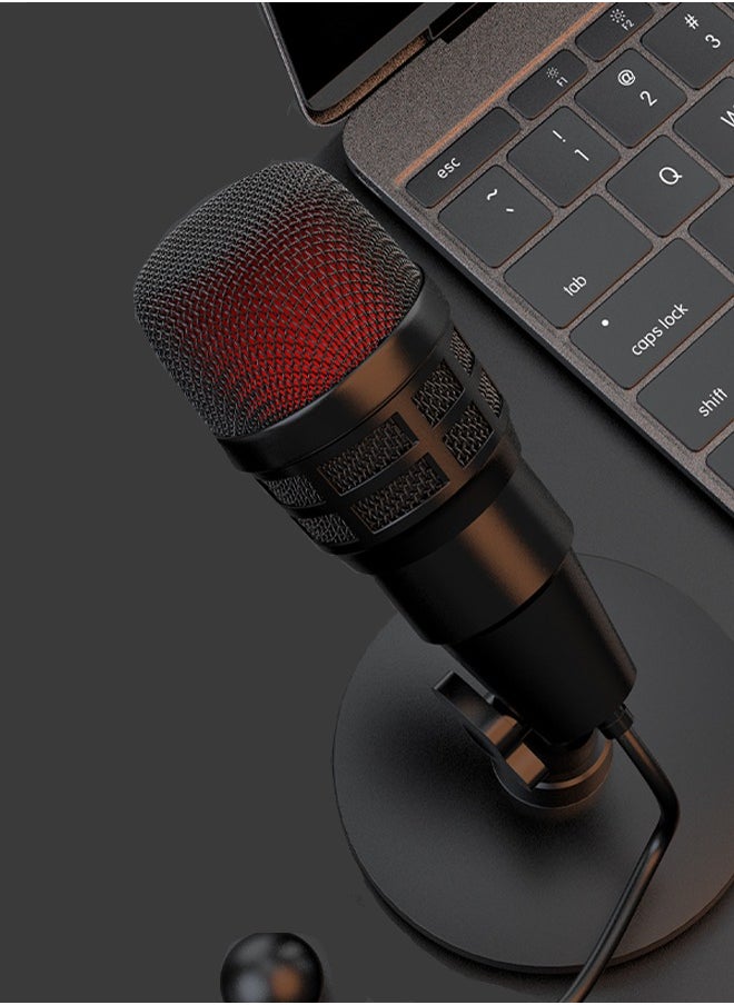 Generic - USB Gaming Microphone with RGB Lighting Effects, Plug and Play Noise Cancelling for PC Mac PS4 PS5, Cardioid Condenser Microphone for Twitch Streaming Game Podcast, Online Chat and More - Image 1