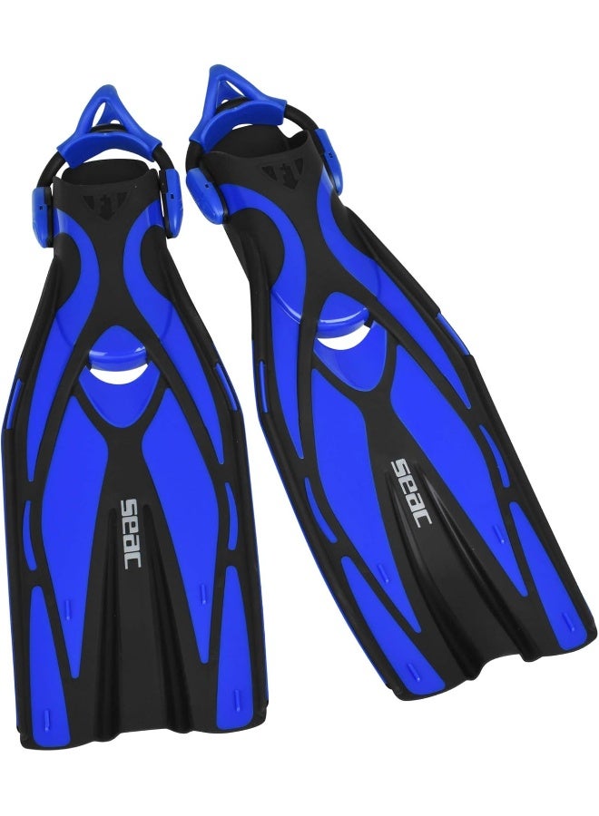 Seac SEAC Unisex's Vela OH, Snorkeling and Pool Swimming Short Fins with Adjustable Strap  - Image 1