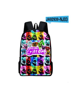 3D new product horror burbi smiling critters backpack for primary and secondary school students,Model E - 17 - Single Layer - Smiling Animal