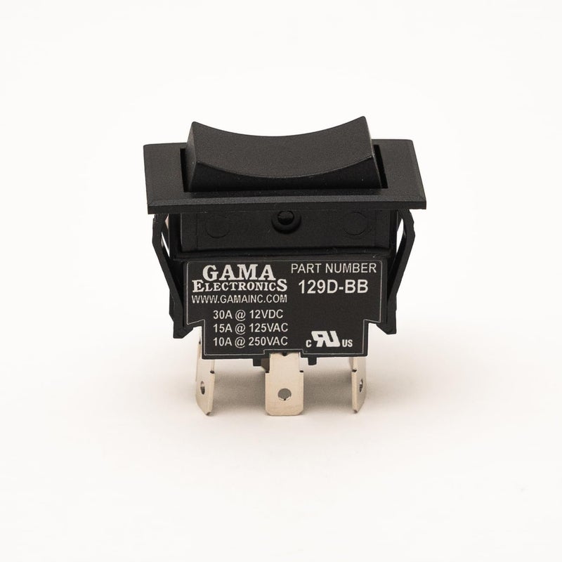 GAMA Electronics 30 Amp DPDT Momentary On-Off-Momentary On Rocker Switch - Image 4
