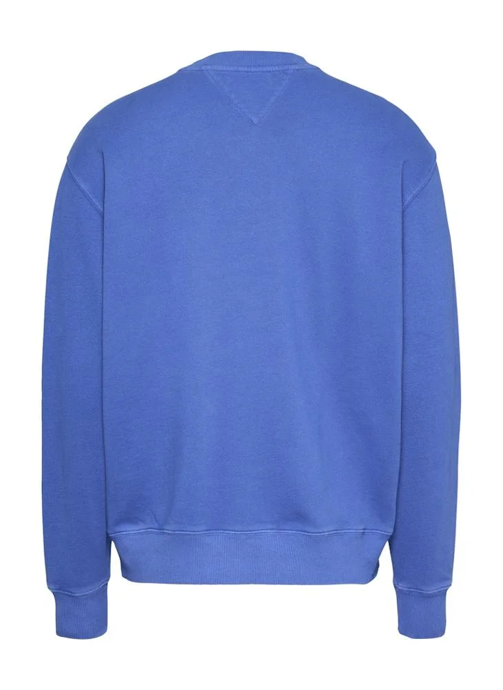 تومي جينز Logo Print Crew Neck  Sweatshirt