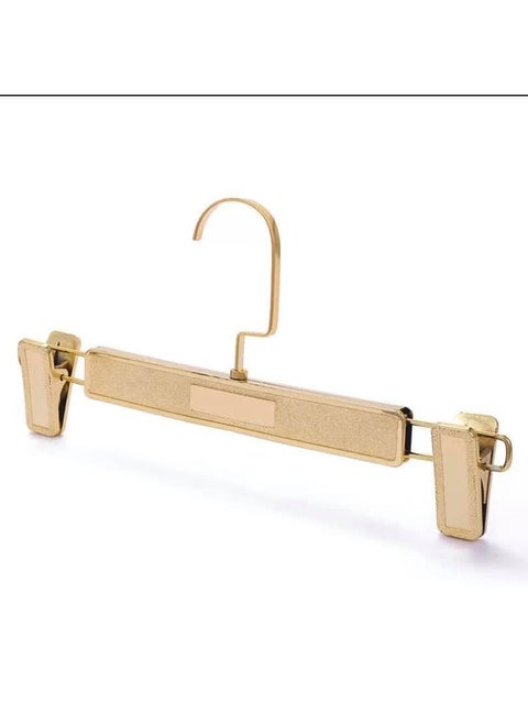 Nature Smile Gold Clip Hanger Pack of 20 Unfinished/Natural Solid Metal Trousers Skirts Bottom Pants Hanger with 2 Adjustable Clips 360W