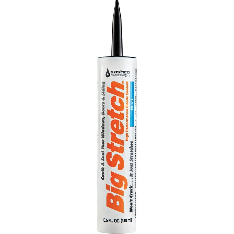 Sashco 10004 Big Stretch Caulk Black 10.5-ounce - Image 1