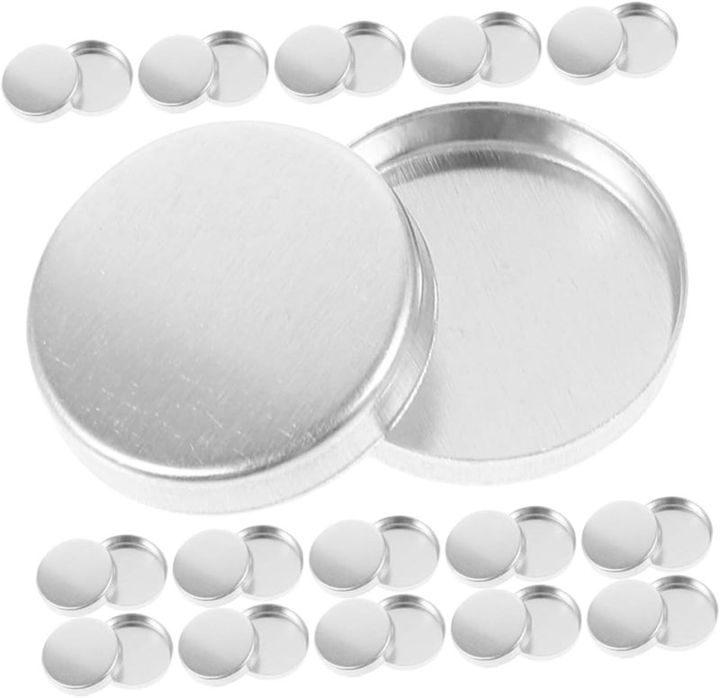 30pcs Round Empty Eyeshadow Pans for Makeup Compact Sample Containers for Cosmetics Lightweight Sturdy Makeup Tray for Beauty Projects for Girls Women - Image 1