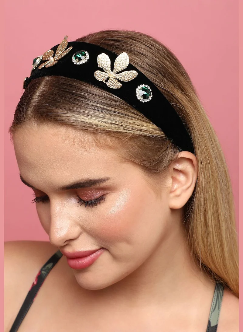 SOHI Trendy Designer Stone Western Wear Hair Band For Women