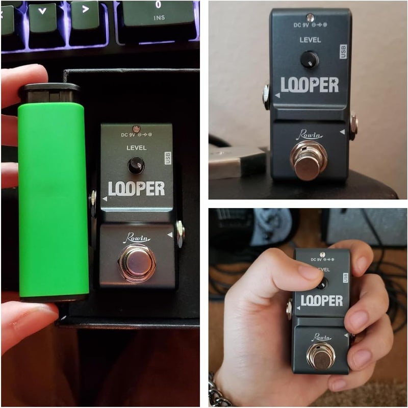Rowin Looper Guitar Pedal Unlimited Overdubs 10 Minutes of Looping With USB to Import and Export Loop - Image 5