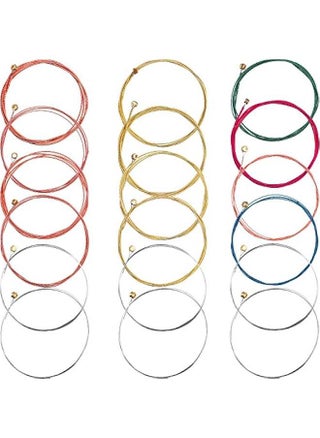3 Sets of 6 Acoustic Guitar Strings Replacement Steel String for Acoustic Guitar (1 Brass Set, 1 Copper Set and 1 Multicolor Set) - pzsku/ZF04A64BF76C803F0830AZ/45/1747695629/6b2e9fa9-212c-4219-913e-63819abd7665