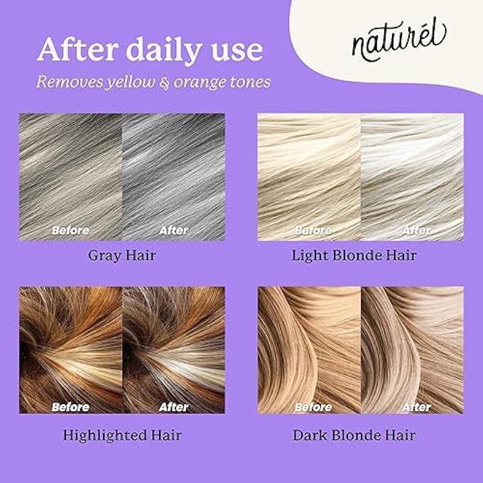 NATUREL PURPLE TONING CONDITIONER BAR, BLONDE OR GREY HAIR TONING CONDITIONER BAR WITH BIOTIN AND ALMOND OIL, VEGAN, ZERO WASTE, CRUELTY FREE, MADE IN USA - Image 3