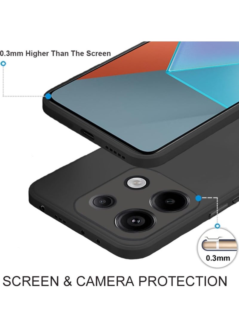 Redmi Note 13 5G Case Cover Soft Silicone Case Lightweight Shock Protective Cover with Camera Protection Designed for Redmi Note 13 5G  - Image 3