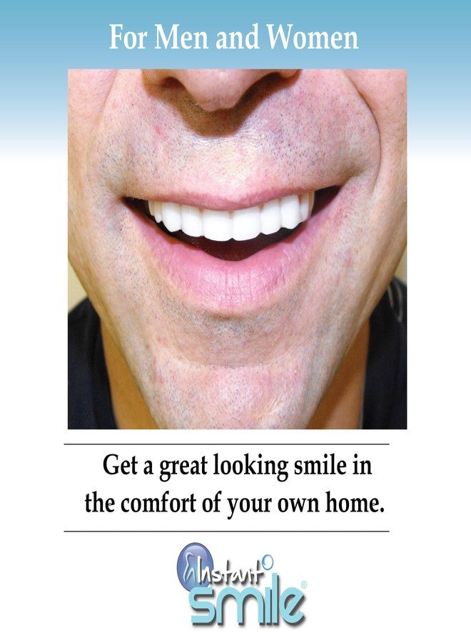 إنستانت سمايل عدسات لاصقة Instant Smile Comfort Fit Flex ذات اللون الأبيض الناصع - بها بعض العيوب الطفيفة - مع كيسين إضافيين لتثبيت العدسات. مقاس واحد يناسب معظم الأشخاص. - Image 3