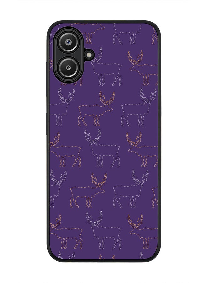 Stylizedd For Samsung Galaxy A06 Case,Slim fit Camera Protection, Shockproof Thin Phone cover - Purple Moose - Image 1