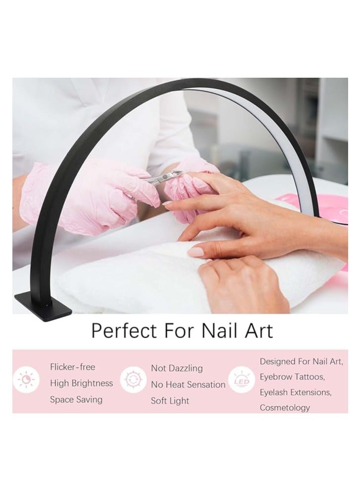 Half Moon Nail Desktop LED Light 58cm black  - Image 3